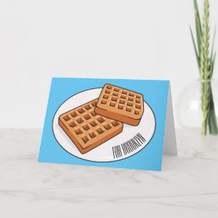 Carte Illustration de gaufre