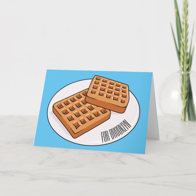 Carte Illustration de gaufre (Devant)