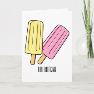 Carte Illustration de Ice pop