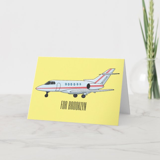 Carte Illustration de jet privé (Devant)