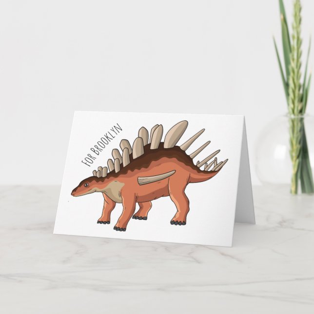 Carte Illustration de Kentrosaurus (Devant)