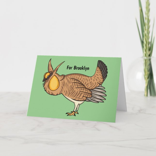 Carte Illustration de la bande dessinée de poulet de pra (Devant)