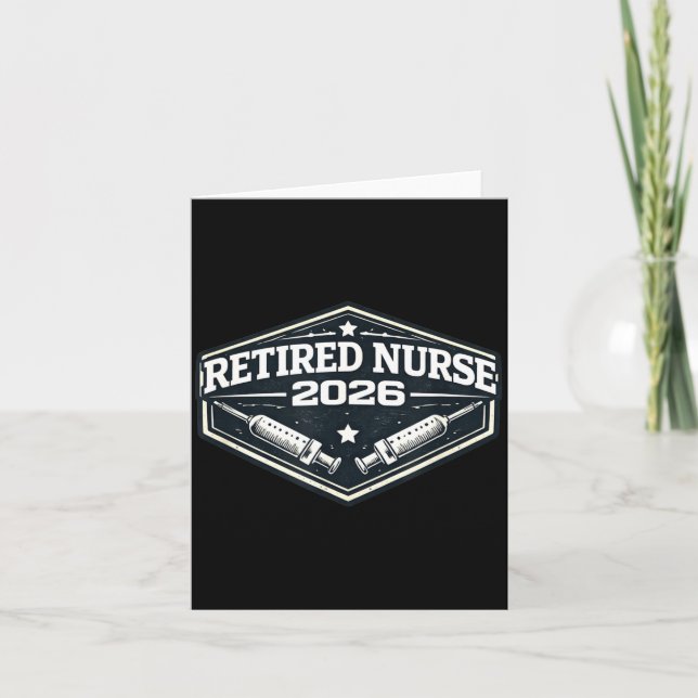 Carte Illustration de la retraite d'une infirmière retra (Devant)