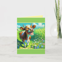 Illustration de la vache mignonne Mooo-chas Gracia
