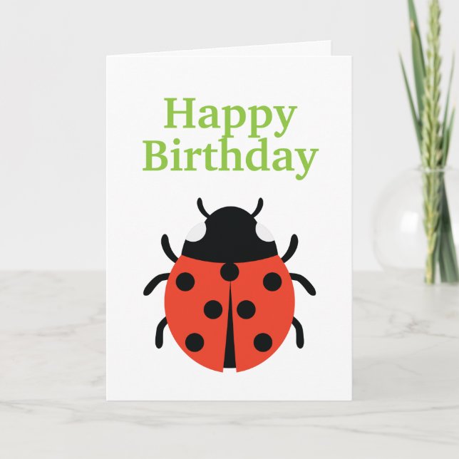 Carte Illustration de Ladybug (Devant)