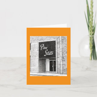 Carte Illustration de l'édifice de l'État de Pine Raleig