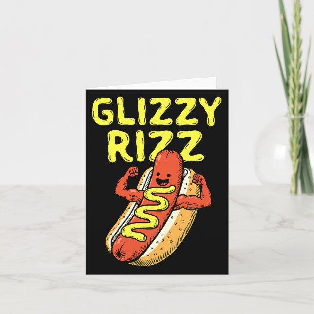 Carte Illustration de l'expression à la mode Mème Glizzy (Devant)