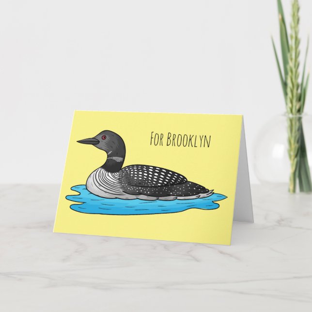 Carte Illustration de Loon bird (Devant)