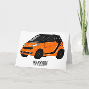 Carte Illustration de micro-voiture