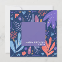 Illustration de motif floral de plante gribouillée