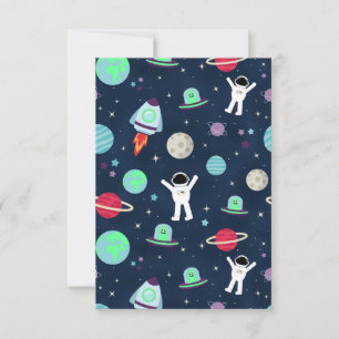 Carte Illustration de motif spatial