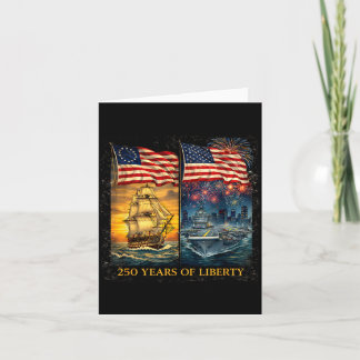 Carte Illustration de navire patriotique de la liberté d