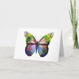 Carte Illustration de papillons colorés Vintages