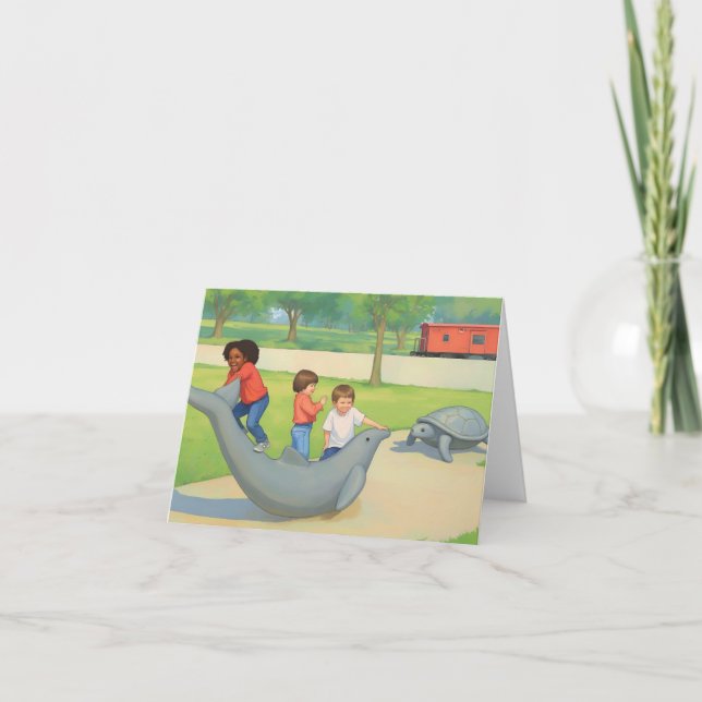 Carte Illustration de Pullen Park Raleigh NC (Devant)