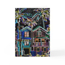Illustration de quartier de Noël à Miami