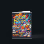 Carte Illustration de style graffiti de basket-ball cool<br><div class="desc">Illustration de style graffiti de basket-ball cool Conceptions graphiques à manches longues</div>