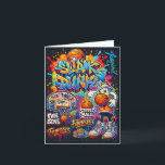 Carte Illustration de style graffiti de basket-ball cool<br><div class="desc">Illustration de style graffiti de basket-ball cool Conceptions graphiques à manches longues</div>
