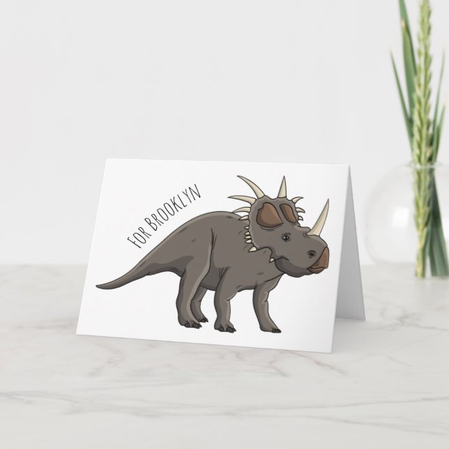 Carte Illustration de Styracosaurus (Devant)