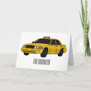 Carte Illustration de taxi