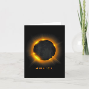 Carte Illustration d'éclipse solaire