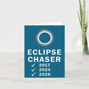 Carte Illustration d'éclipse solaire totale