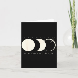 Carte Illustration d'éclipse solaire totale