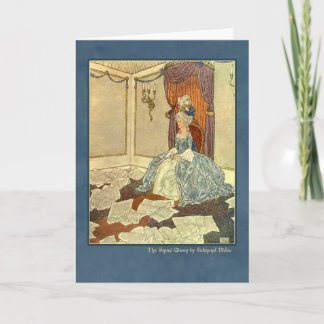 Carte Illustration d'Edmund Dulac de la reine de neige