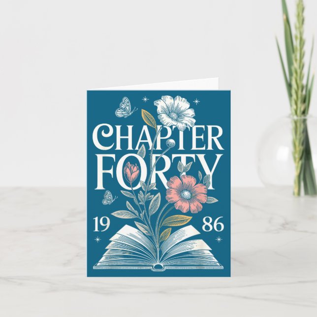 Carte Illustration du 40e anniversaire Chapitre Quarante (Devant)