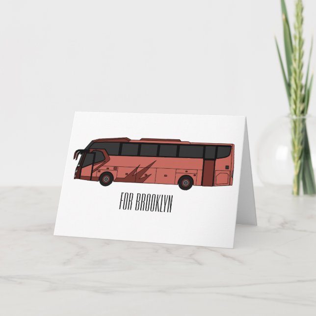 Carte Illustration du bus (Devant)