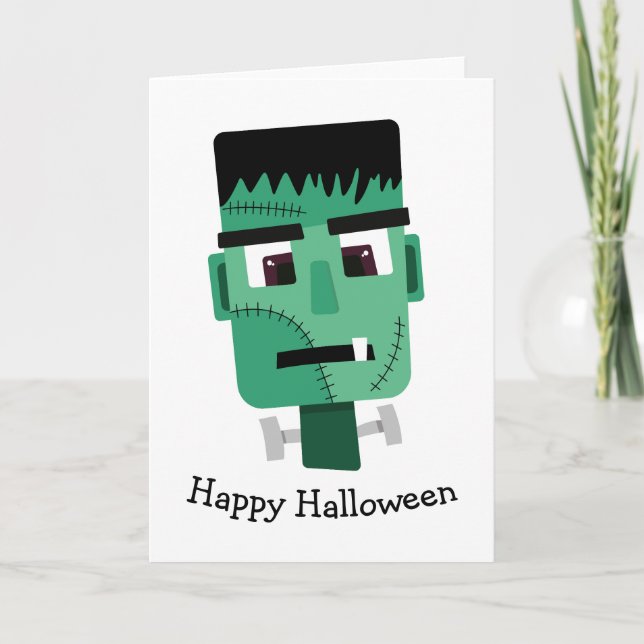 Carte Illustration du monstre de Frankenstein (Devant)