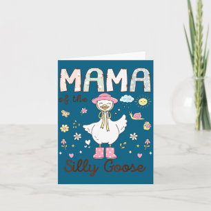 Carte Illustration du premier anniversaire de Mama Silly