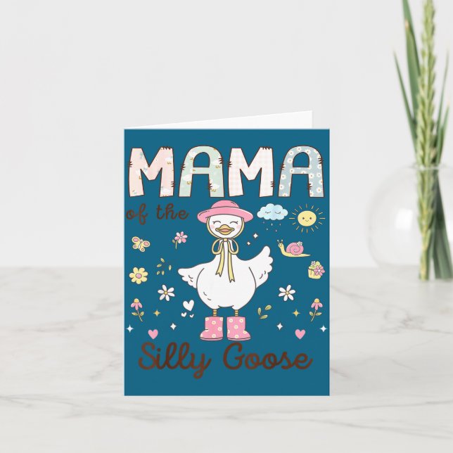Carte Illustration du premier anniversaire de Mama Silly (Devant)