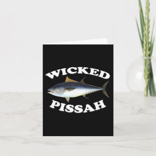 Carte Illustration du thon rouge de Pissah Wicked Pêche