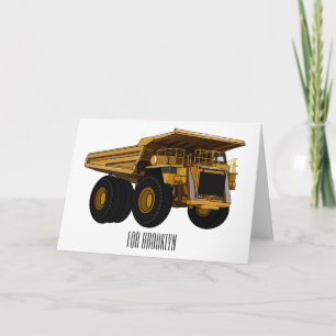 Carte Illustration d'un camion à grande échelle