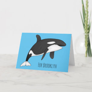 Carte Illustration d'une baleine tueuse