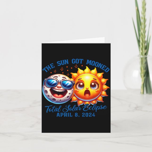Carte Illustration Éclipse Soleil Lunarisation Solaire (Devant)