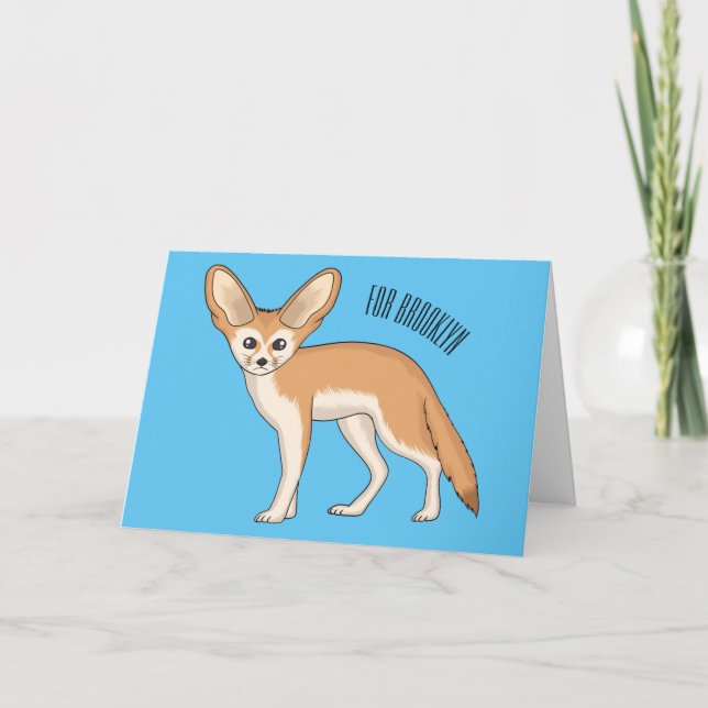 Carte Illustration Fennec fox (Devant)