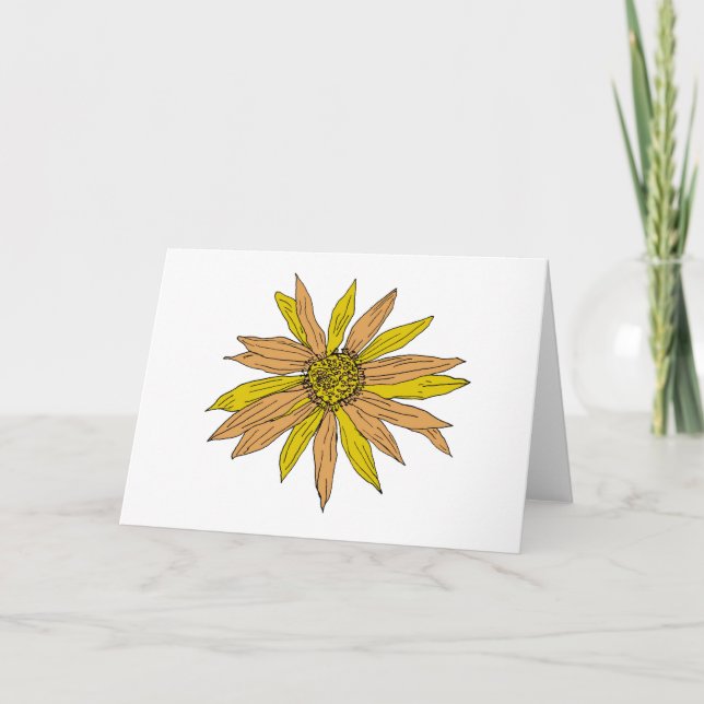 Carte Illustration Fleur Faisy (Devant)