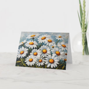 Carte Illustration florale de fleurs de marguerite Natur