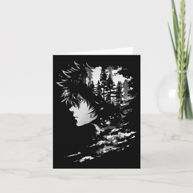 Carte Illustration graphique de manga animé Anime 2  (Devant)