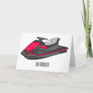 Carte Illustration Jet ski