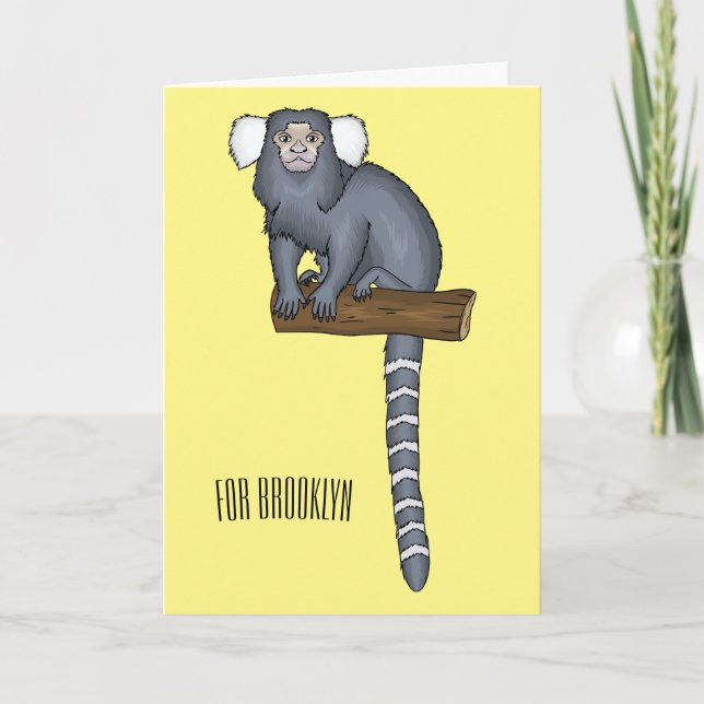 Carte Illustration marmoset commune (Devant)