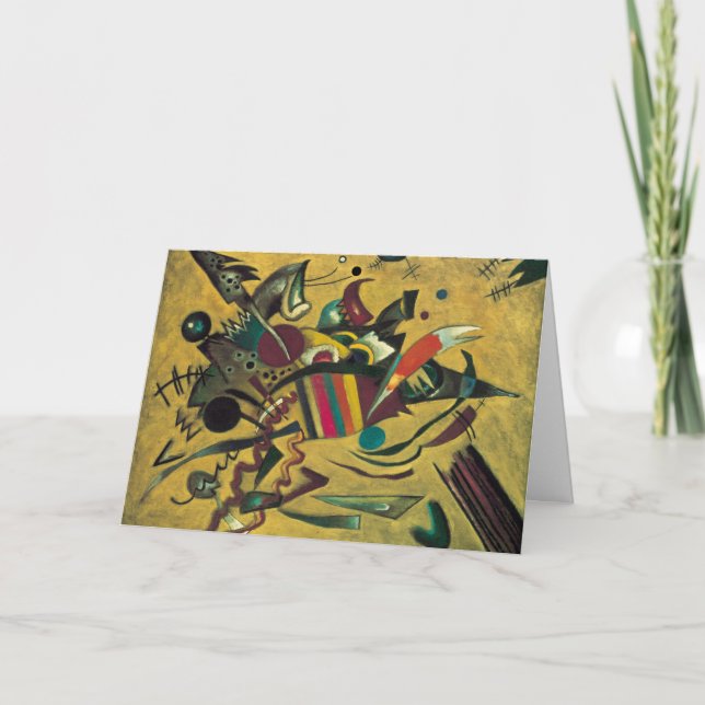 Carte Illustration moderne d'expressioniste de Kandinsky (Devant)