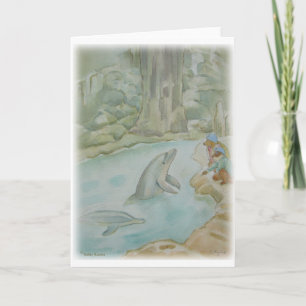 Carte ILLUSTRATION — Salut aux dauphins