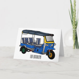 Carte Illustration Tuk tuk