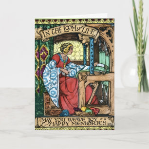 Carte Illustration vintage de la chaîne de la vie Arts