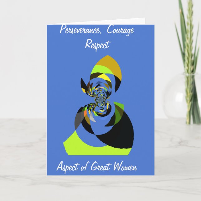 Carte Illustrations de silhouettes féminines colorées et (Devant)