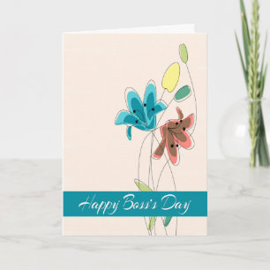 Carte Illustrations florales éloquentes pour le Joyeux J