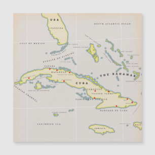 Carte illustrée de Cuba