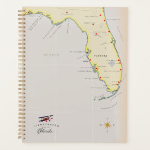 Carte illustrée de Floride